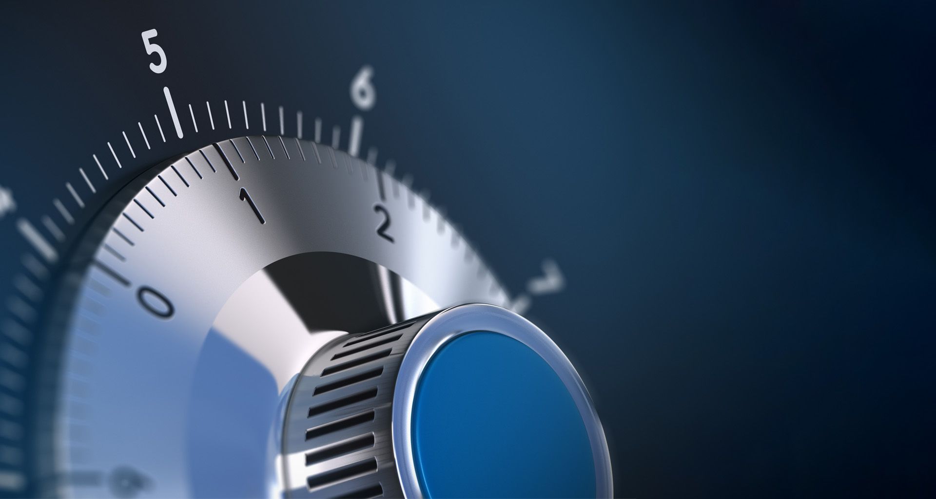 Nahaufnahme von einem Zahlenkombinationsschloss